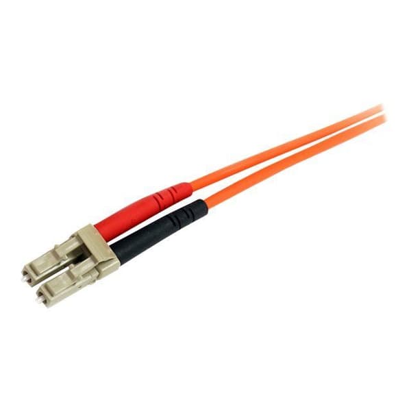 LC/ST Duplex optisk fiberkabel - 1 m - Orange - STARTECH