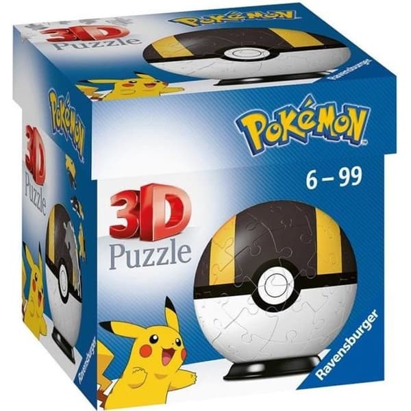 Hyper Ball Pokémon 3D-pussel 54 bitar - Ravensburger - Barn 6 år och uppåt