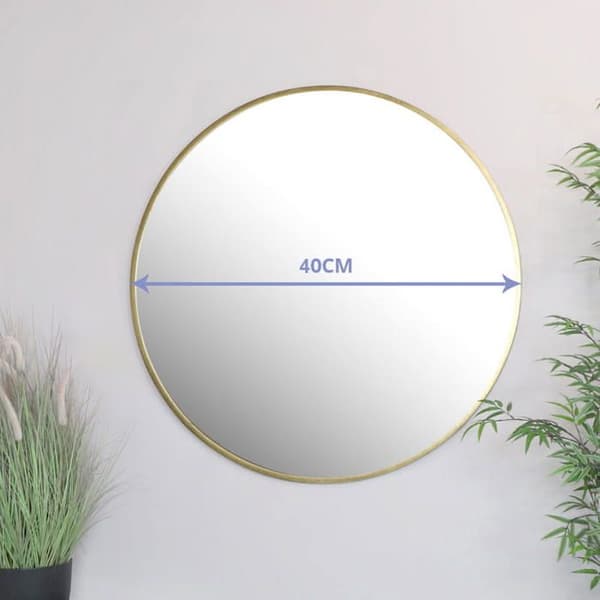 Spegel 40cm guldram