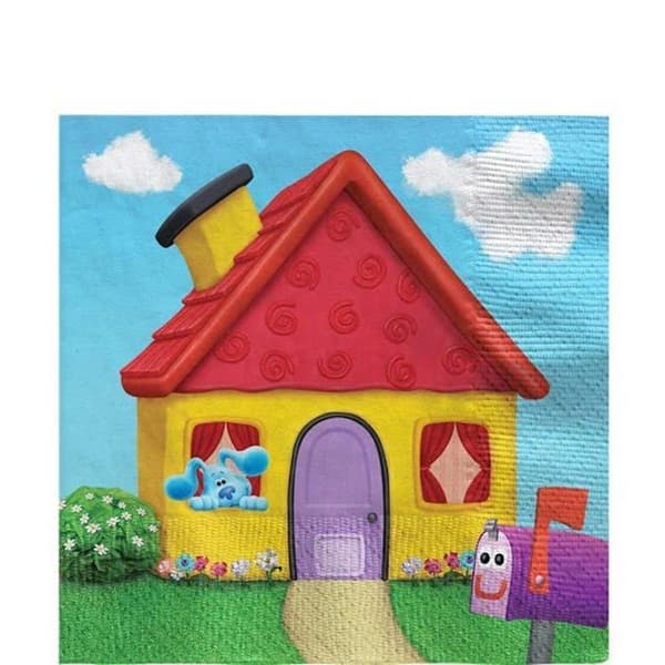 Engångservett - AMSCAN - Blue's Clues 9913281 - 16-pack - 2-lager - Spunnet papper