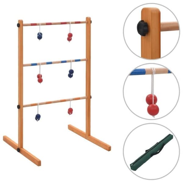 vidaXL Wooden Ladder Golf Game