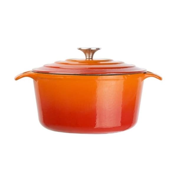 Vogue orange rund gjutjärnsform 3,2 L