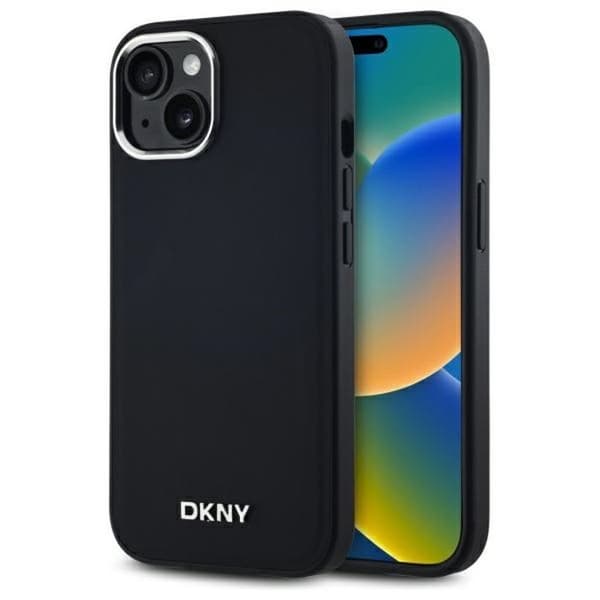 Skal för iPhone 15 Plus - DKNY - Hardcase Plain Logo - Svart - Optimal skydd - Elegant