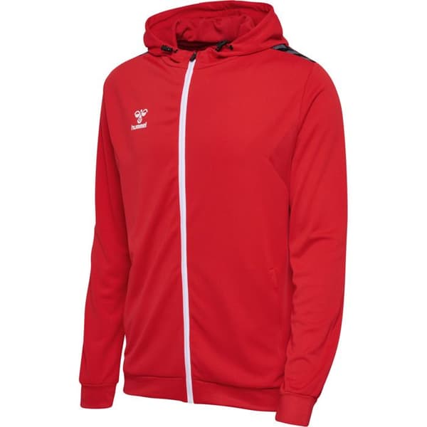 Huvtröja med dragkedja i polyester Hummel Authentic