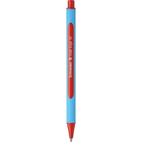 Kulspet - SCHNEIDER - Slider Edge - Röd - Medium - Viscoglide®