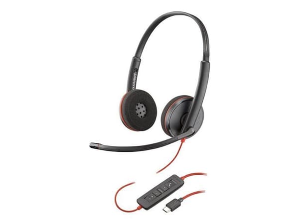 Mikroheadset - HP - Blackwire C3220 - USB-C - Stereo - Svart