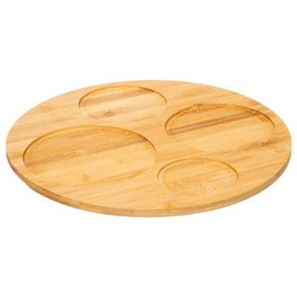 Set Apéritif 5 Delar "Modern Wood" 33cm Svart