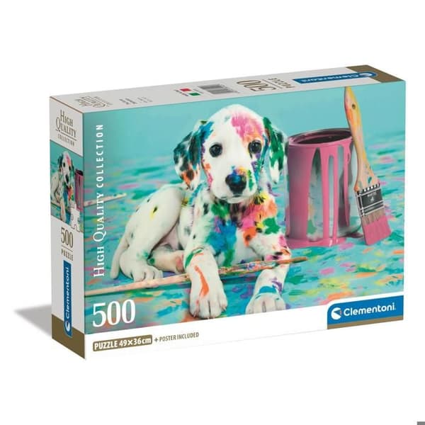 Pussel 500 bitar + affisch: Rolig dalmatiner