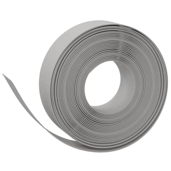vidaXL Trädgårdskant Grå 10 m 15 cm Polyeten 154396