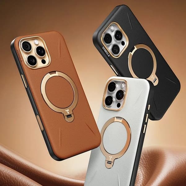 Torras QPRO Läderserie fodral för iPhone 17 Pro Max - Grå