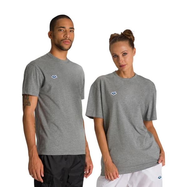 T-shirt uni Arena - mörkgrå melange