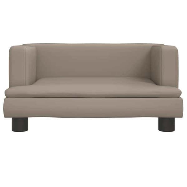 vidaXL Barnsoffa cappuccino 60x40x30 cm konstläder 3196328