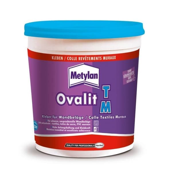 Ovalit TM textil vägglim 750g proffs