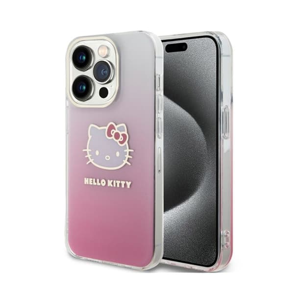 Telefonfodral - HELLO KITTY - iPhone 14 Pro Max - IML Gradient - Rosa - Kawaii Design