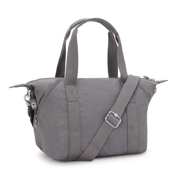 Kipling Basic Eyes Wide Open Art Mini Handbag — handväska grå Inviting Grey 35×22×18 cm