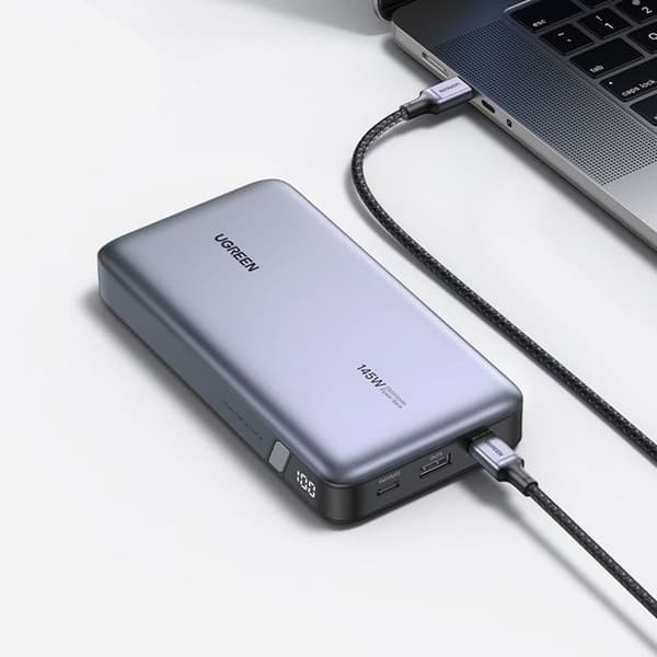 Externbatteri - UGREEN - 25,000 mAh - 145W - Grå
