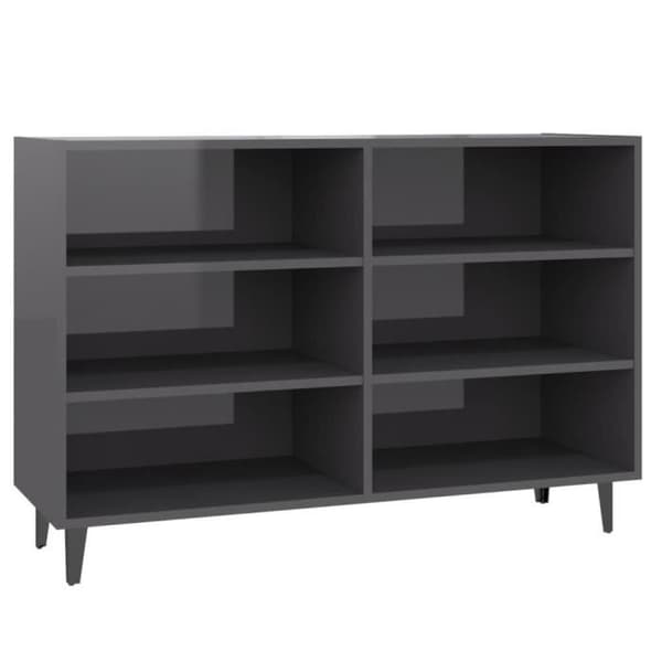 vidaXL Sideboard Blank Grå 103,5x35x70 cm Spånskiva