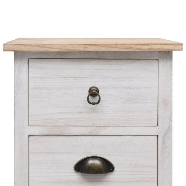 vidaXL Sidoskåp 35 x 25 x 57 cm Paulownia Trä