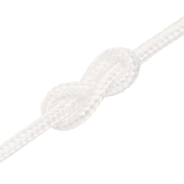152535 vidaXL Båtrep Komplett Vit 3 mm 50 m Polypropen