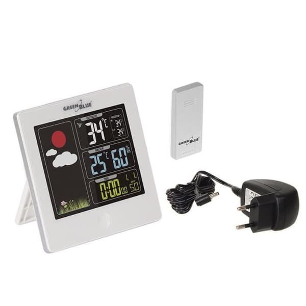 Väderstation - MACLEAN - Trådlös hygrometer DCF - LED-skärm - 7 språk - Räckvidd 60m
