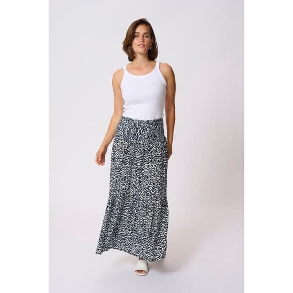 Kvinna KAFFE Maxi Smock Kjol