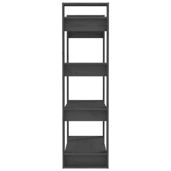 Bibliotek - Pin - 80x35x125 cm - Grå - Vardagsrums möbel - Separatorvägg