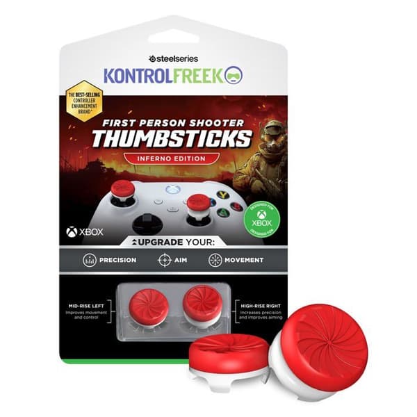 SteelSeries FPS Inferno RÖD/VIT