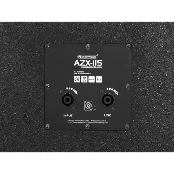OMNITRONIC Baslåda azx-115 pa 400w