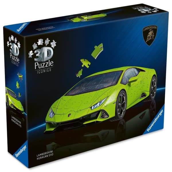 Puzzle 3D Iconics - Lamborghini Huracán EVO - Grön edition