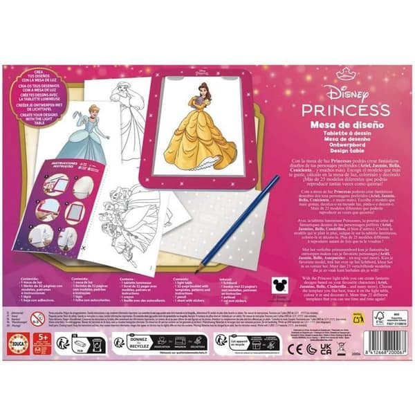Ritbordslampa Disney Princesses