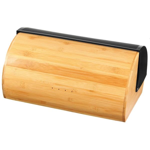 Brödbox - BRUNBESTE - Modell 2737 - Bambu - Svart stål - Modern design