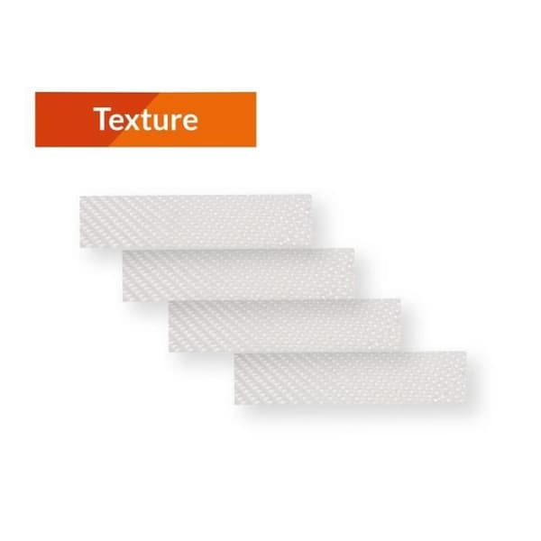 Klistret ram skydd - Algis - 4-pack - Transparent - 11x48 cm - Mångsidig användning