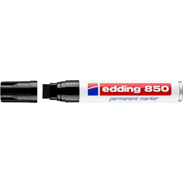 Permanent marker - EDDING - 850 - Wide chisel tip - Black - Pack of 5