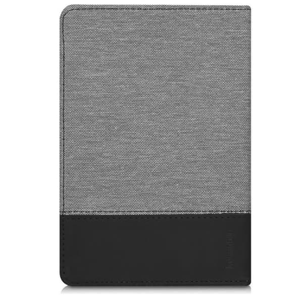 kwmobile E-läsarfodral kompatibel med Pocketbook Touch Lux 3/Basic Lux/Basic Touch 2 - Överdrag med magnetisk flik i canvastyg