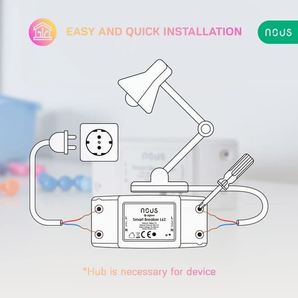Interrupter - VI - L6Z - Zigbee - 10 A - Röstkontroll