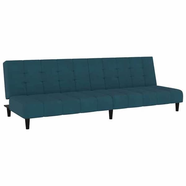 vidaXL 2-sits bäddsoffa Sammetsblå 375762