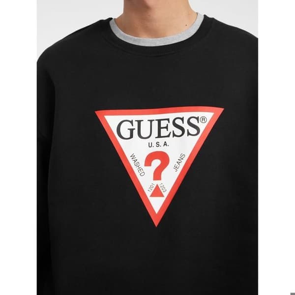 Sweatshirt Guess Gj Os Iconic Triangle - jet black a996