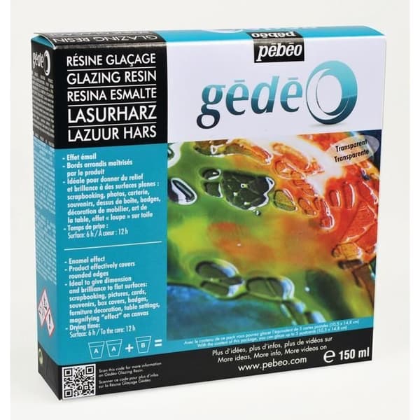 Glasharts - PEBEO - Emaljerad effekt - Transparent - 150 ml