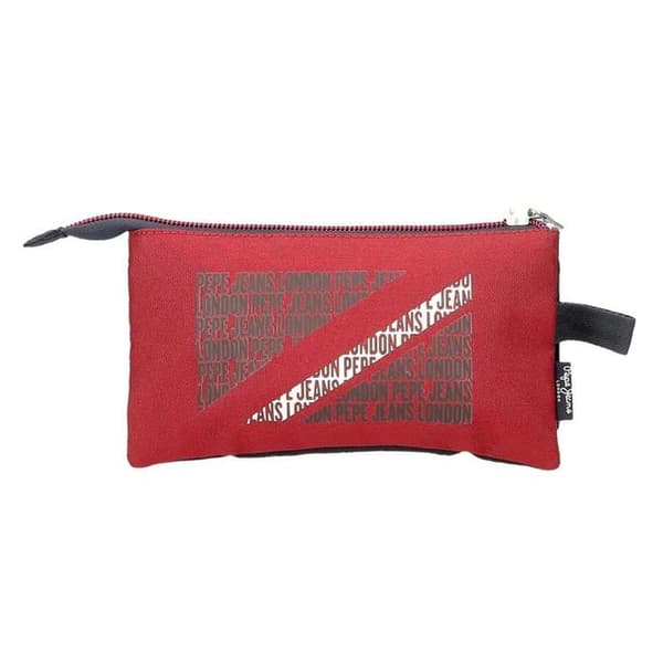 Trousse - Pepe Jeans - Clark - Röd - 22x12x5 cm - Polyester