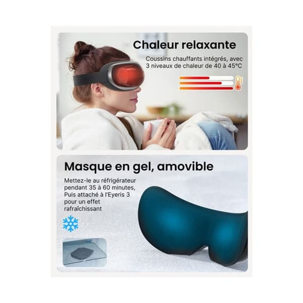 RENPHO - Masseur Oculaire Eyeris 3 - Svart