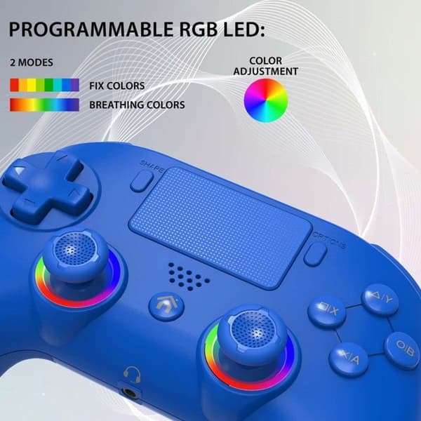Subsonic trådlös handkontroll för PS4 och PC Blue
