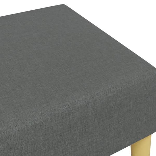 Fotpall - Mörkgrå - 77x55x31 cm - Hållbart tyg - Modern design