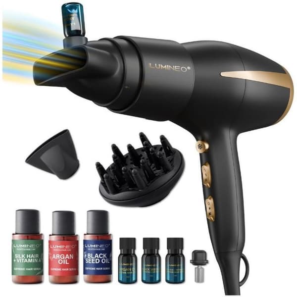 Hårtork - Lumineo - Silk Breeze - 2400 W - 3 temperaturinställningar - Med diffuser