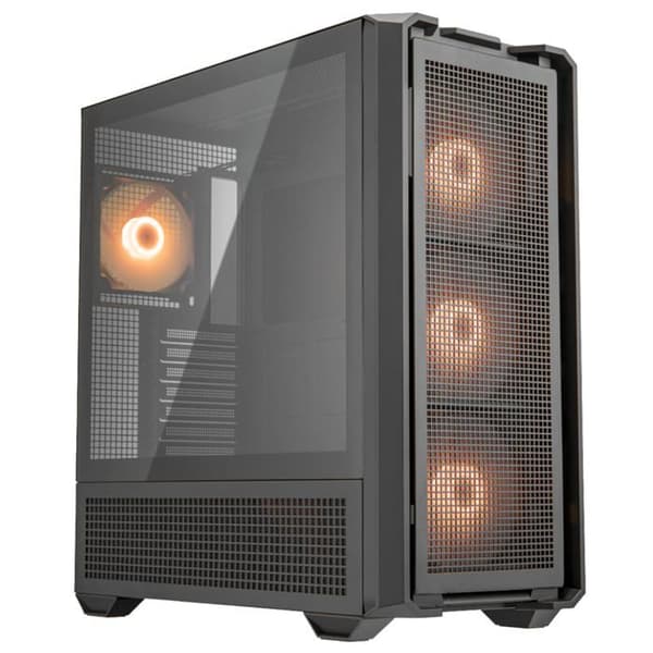 PC-chassi - COUGAR - MX600 - Härdat glaspaneler - ARGB-fläktar - USB-C Gen2