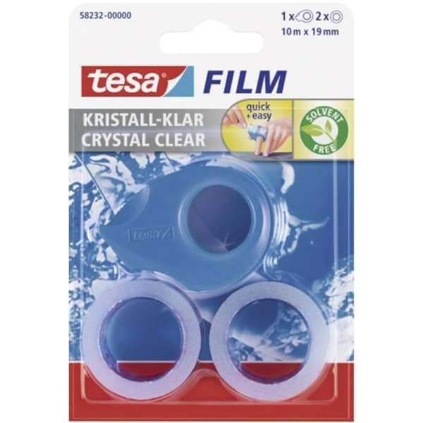 tesafilm® dispenser tesa 58232 + 2 rullar lim - TESA - Blå