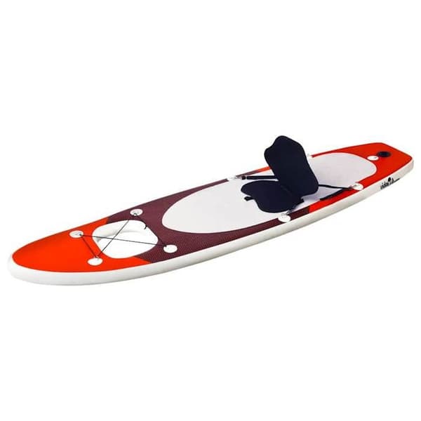 vidaXL Uppblåsbart SUP Board Set Röd 360x81x10 cm