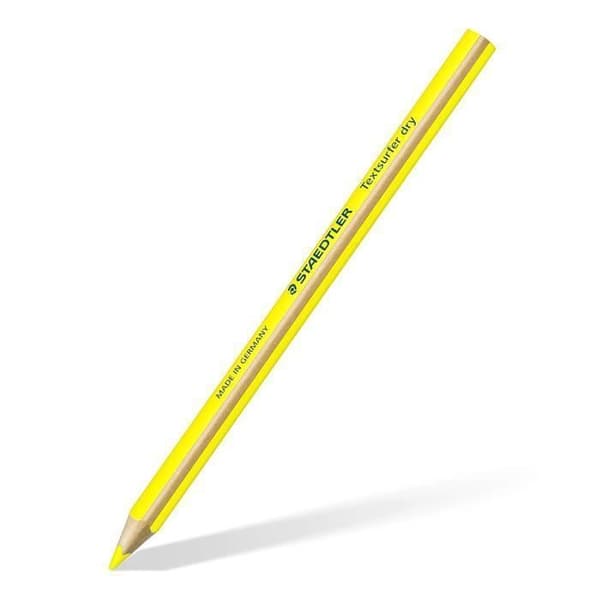 Överstrykningspenna - STAEDTLER - Textsurfer - Neon Gul - Triangulär - Pack om 12