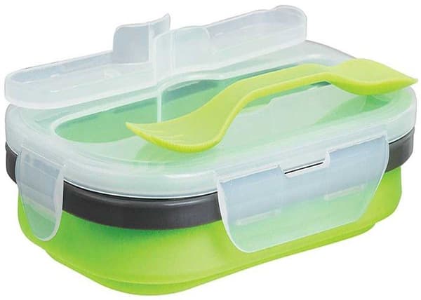 Lunchbox - KLAUSBERG - KB-7022 - Fällbar silikon - Vattentät - 0,8 L