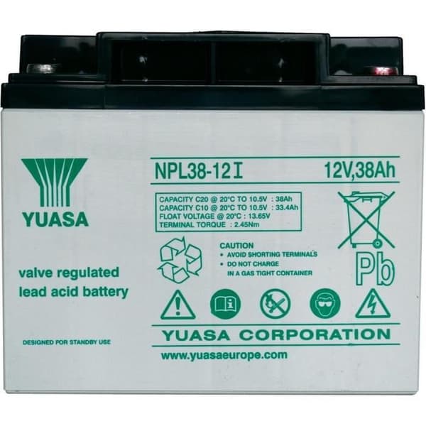 Blybatteri 12V 38 Ah Yuasa NPL38-12