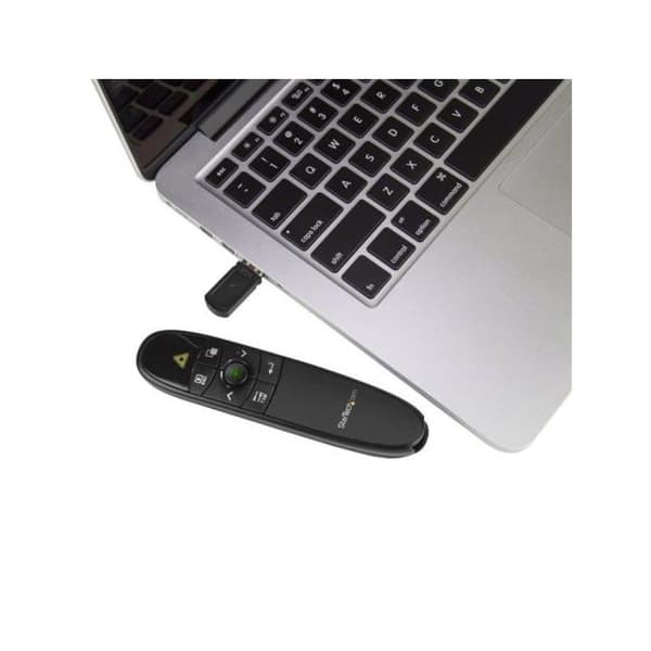 Trådlös presentationsfjärrkontroll - STARTECH.COM - PRESREMOTEG - Grön laserpekare - Räckvidd 27 m - USB